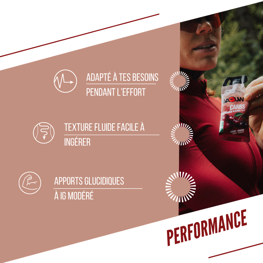 BAOUW - GEL BIO STICK - CERISE / GUARANA CAFÉINE