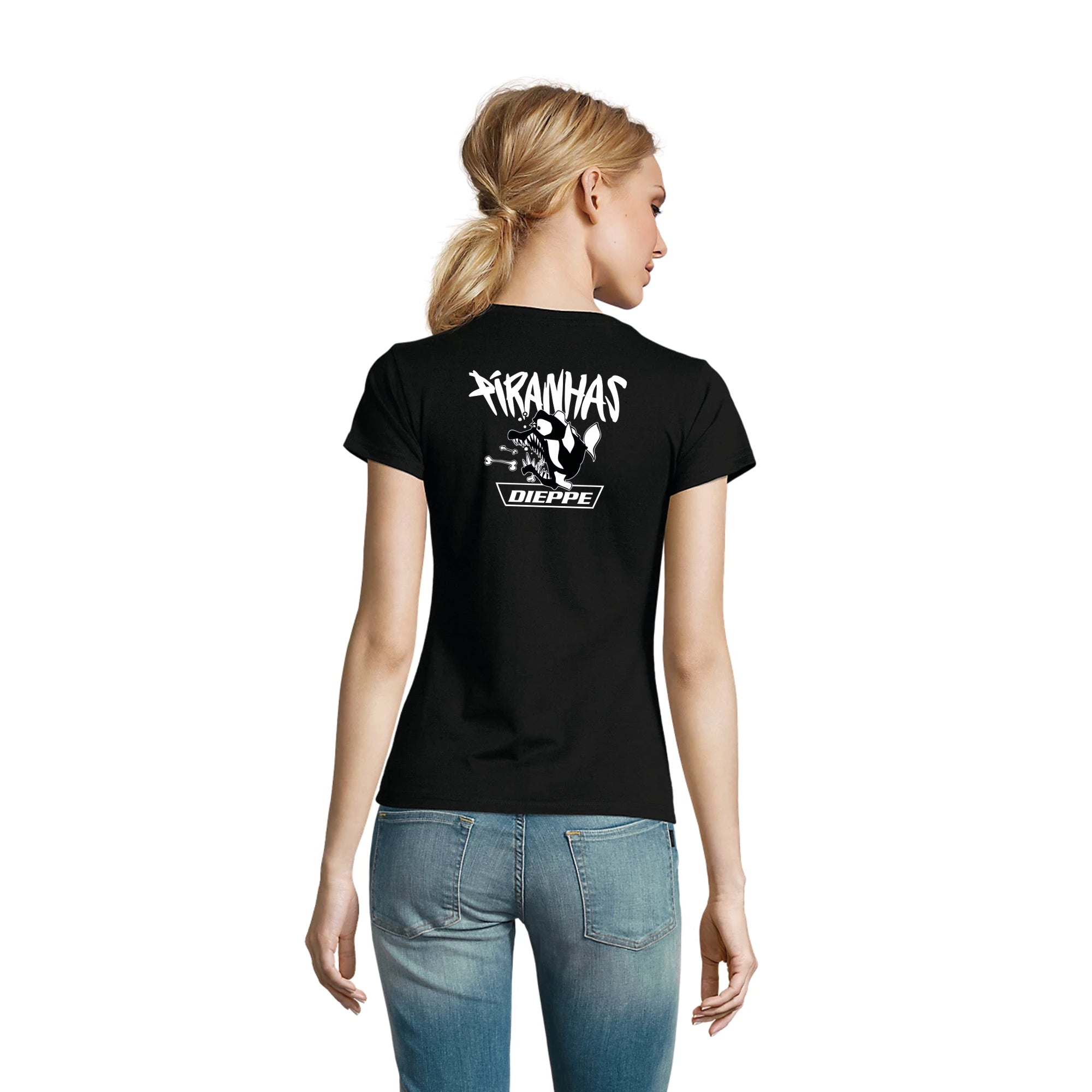 TEE-SHIRT COTON FEMME - PIRANHAS DIEPPE