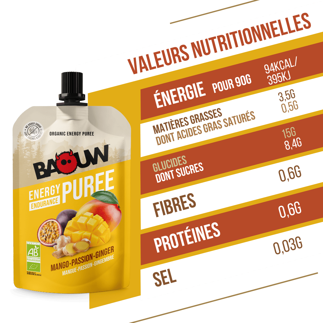 BAOUW - PURÉE MANGUE / PASSION / GINGEMBRE