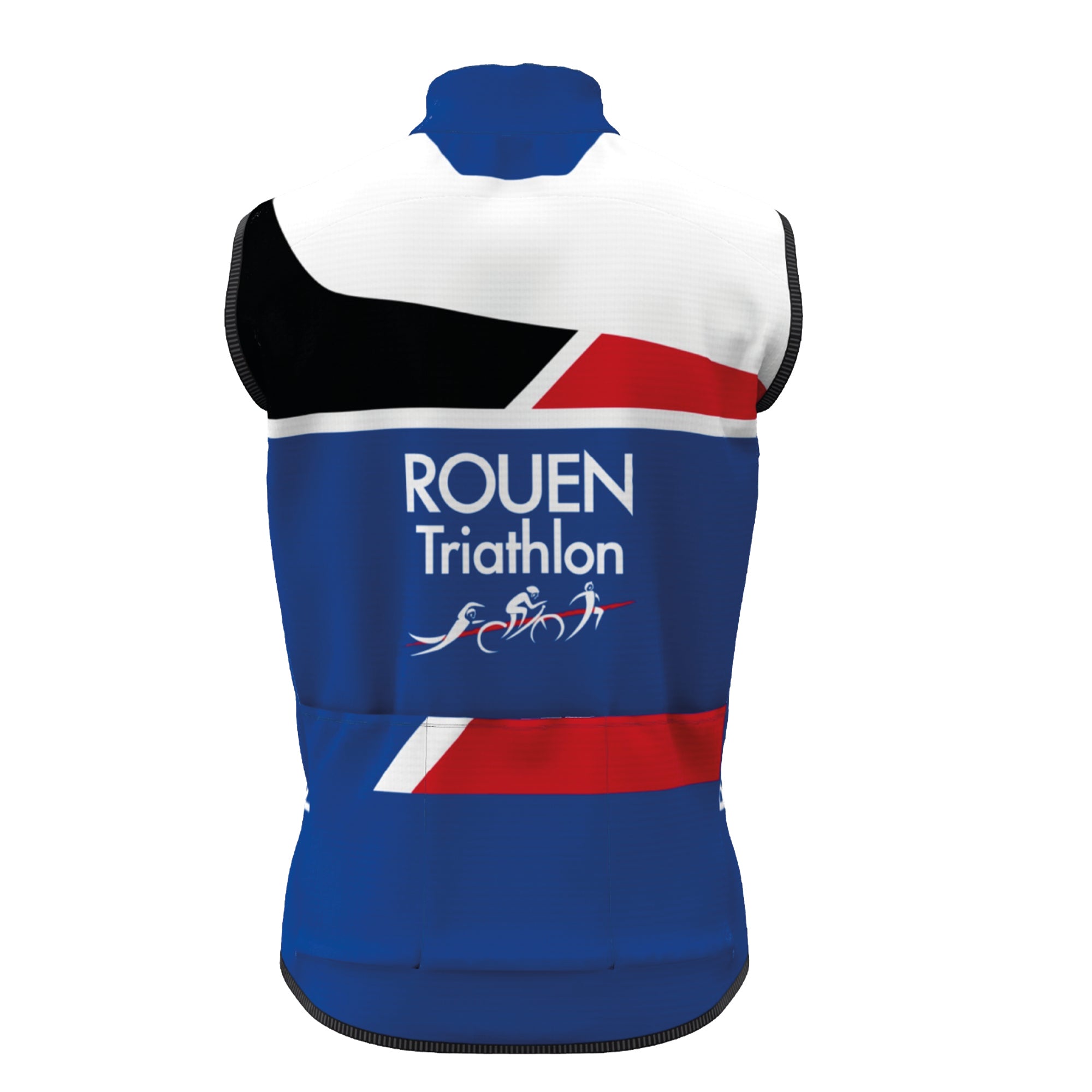 GILET COUPE-VENT SANS MANCHE - ROUEN TRIATHLON