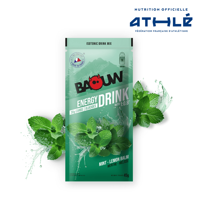 BAOUW - SACHET 45G BOISSON ISOTONIQUE MENTHE / MELISSE