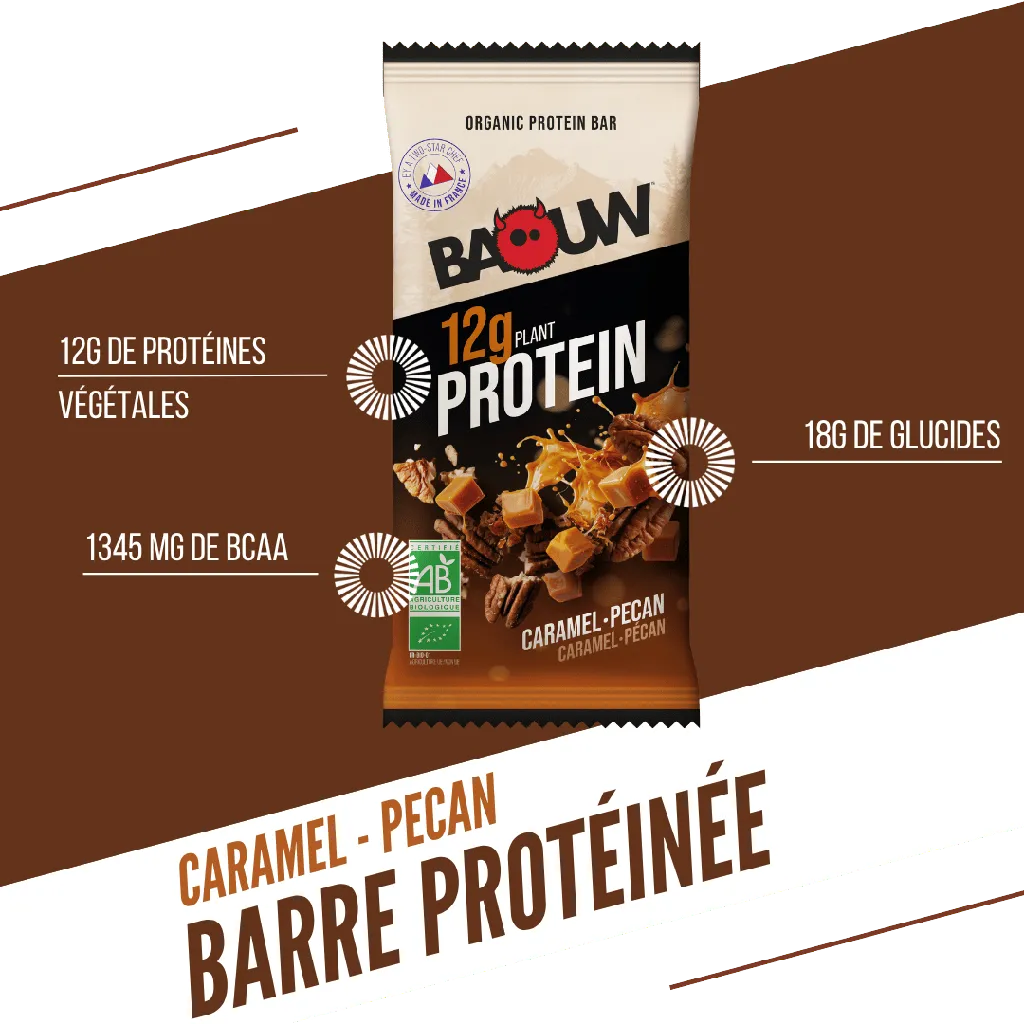 BAOUW - BARRE PROTEINÉE CARAMEL PÉCAN