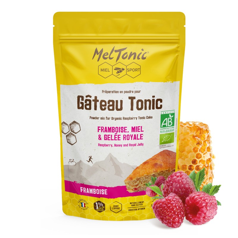 MELTONIC - GÂTEAU ÉNERGÉTIQUE BIO - FRAMBOISE MIEL GÉLÉE ROYALE