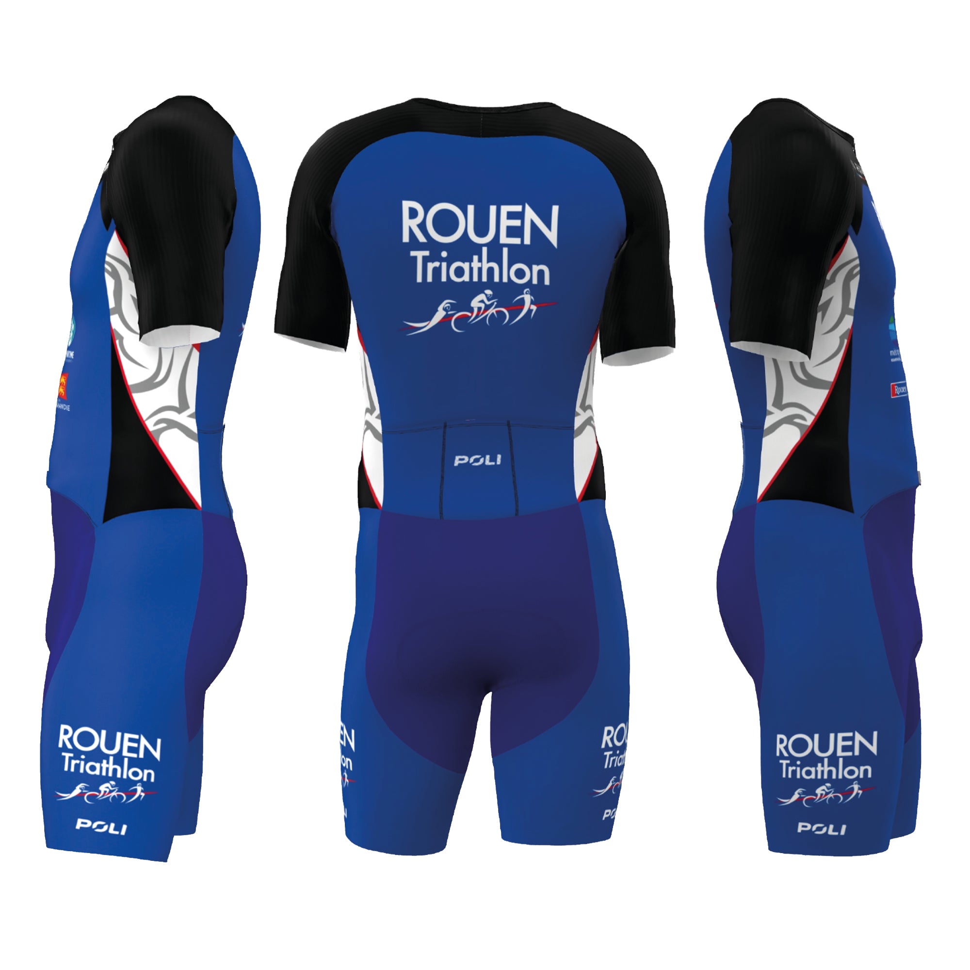 TRIFONCTION MANCHES COURTES HOMME - ROUEN TRIATHLON