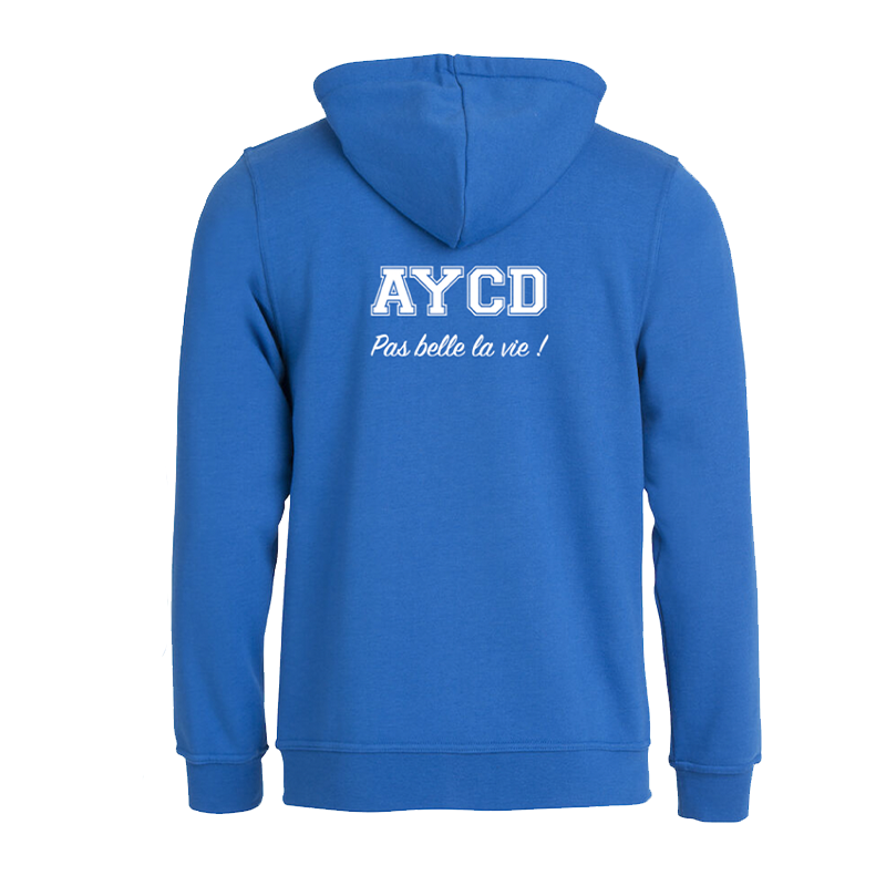 SWEAT ZIPPÉ BRODÉ AYCD HOMME