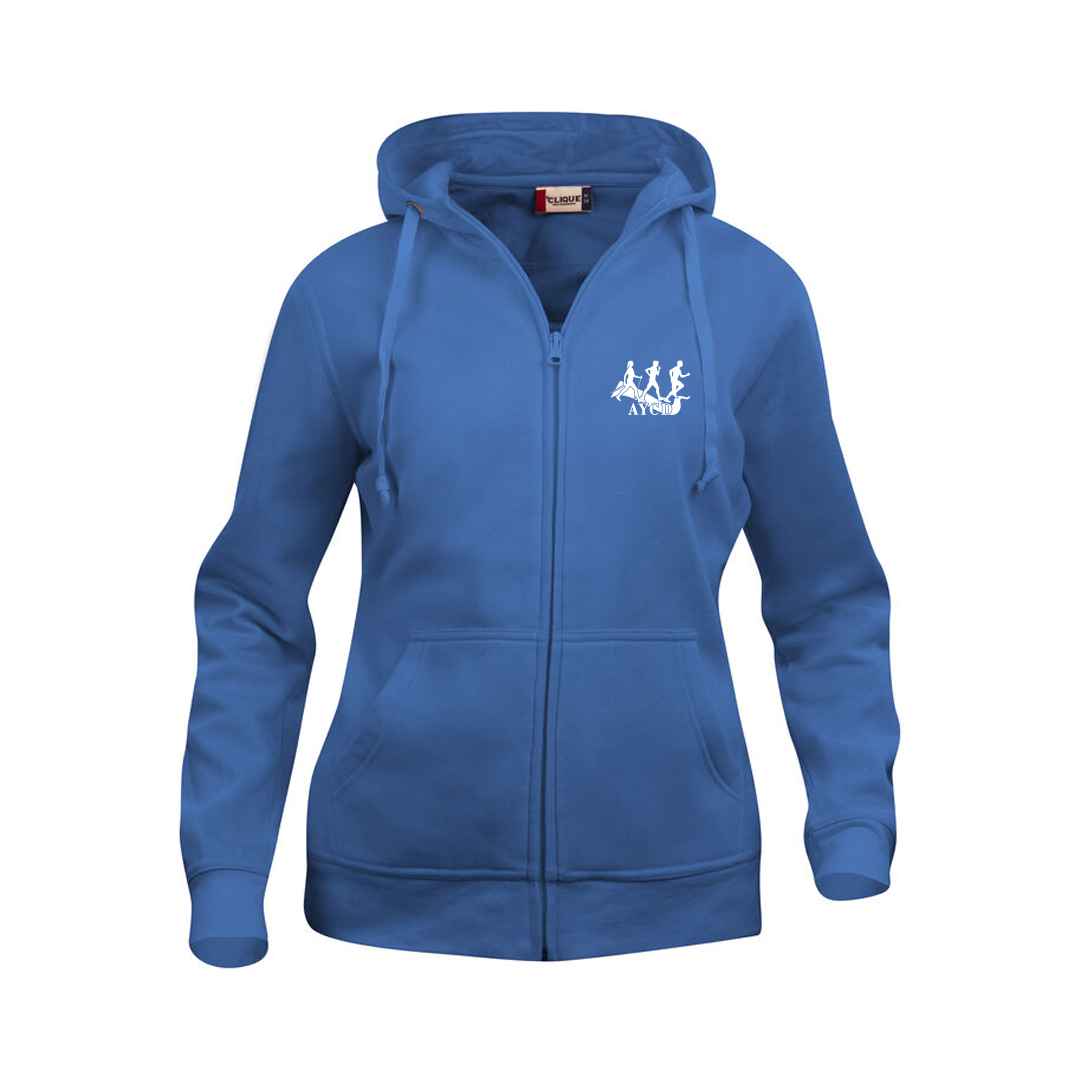 SWEAT ZIPPÉ BRODÉ AYCD FEMME