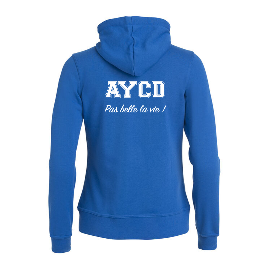 SWEAT ZIPPÉ BRODÉ AYCD FEMME