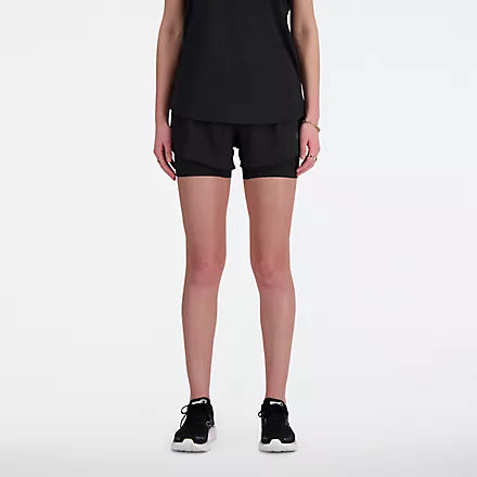 NEW BALANCE - SHORT RC 2EN1 SHORT 3" - W