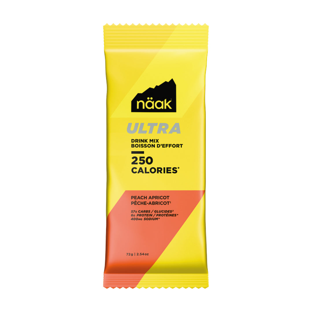 NÄAK - SACHET 75G BOISSON ÉNERGÉTIQUE - PECHE ABRICOT