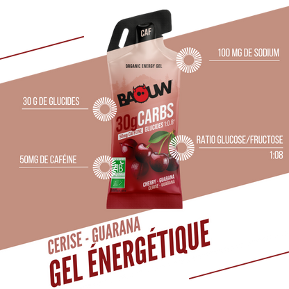 BAOUW - GEL BIO STICK - CERISE / GUARANA CAFÉINE