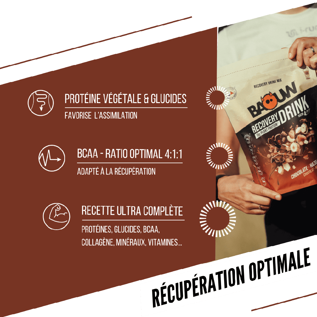 BAOUW - BOISSON DE RECUPÉRATION - CHOCOLAT / NOISETTE