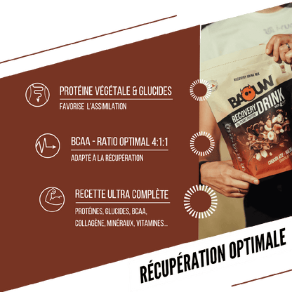 BAOUW - BOISSON DE RECUPÉRATION - CHOCOLAT / NOISETTE