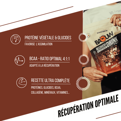 BAOUW - BOISSON DE RECUPÉRATION - CHOCOLAT / NOISETTE
