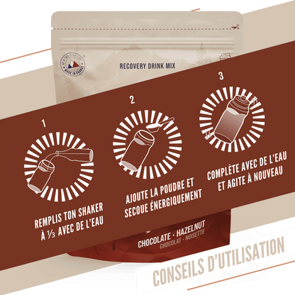 BAOUW - BOISSON DE RECUPÉRATION - CHOCOLAT / NOISETTE