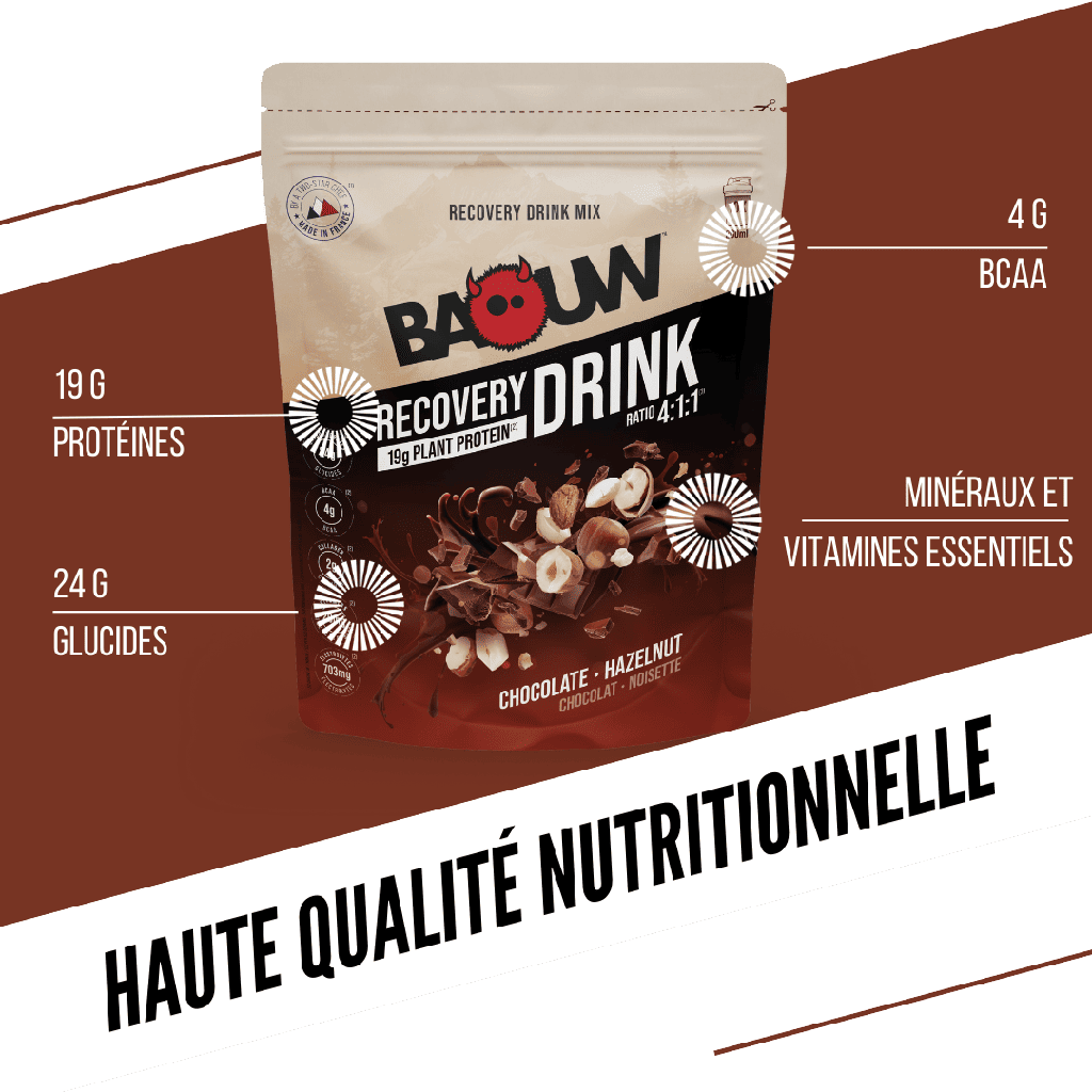 BAOUW - BOISSON DE RECUPÉRATION - CHOCOLAT / NOISETTE
