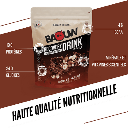 BAOUW - BOISSON DE RECUPÉRATION - CHOCOLAT / NOISETTE