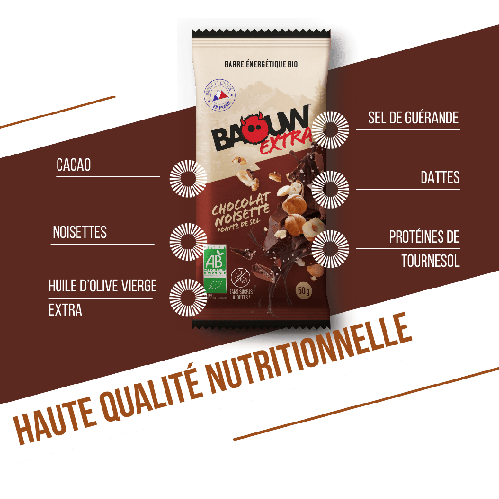 BAOUW - BARRE ÉNERGÉTIQUE CHOCOLAT NOISETTE