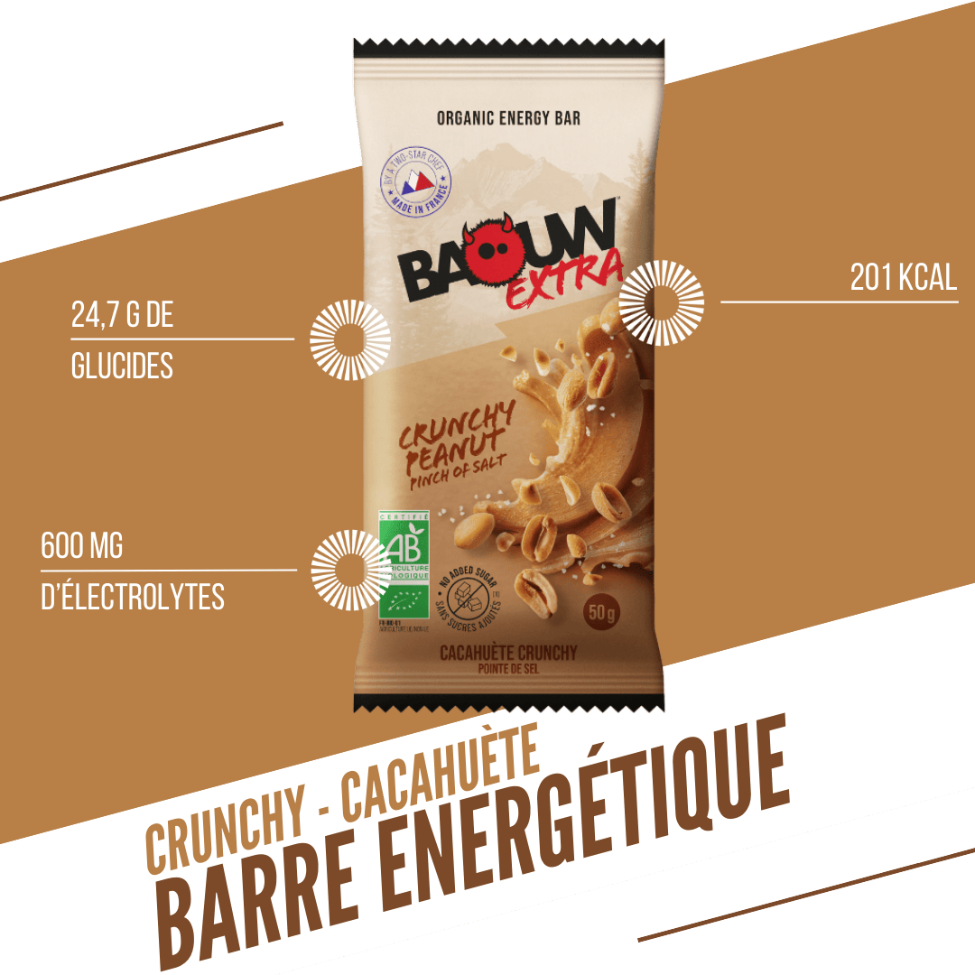 BAOUW - BARRE EXTRA BIO CRUNCHY / CACAHUÈTE