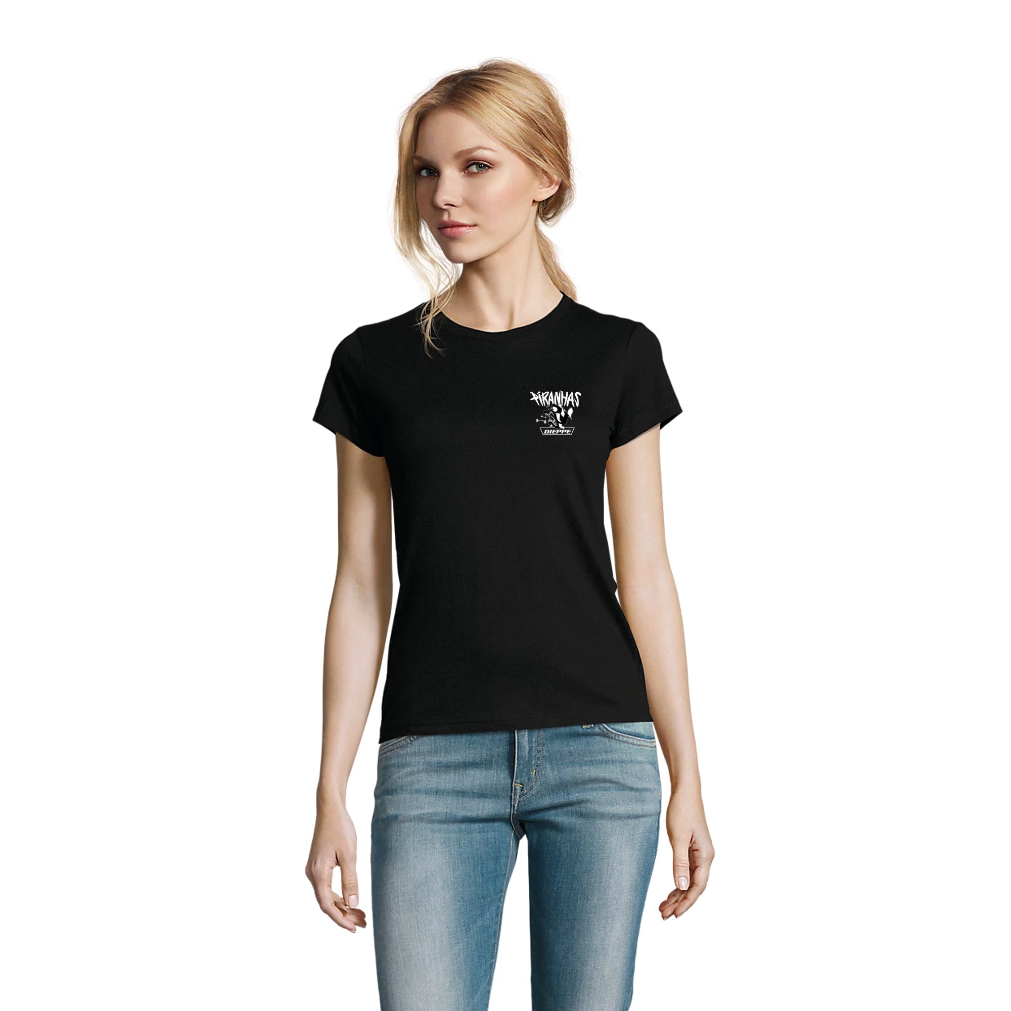 TEE-SHIRT COTON FEMME - PIRANHAS DIEPPE