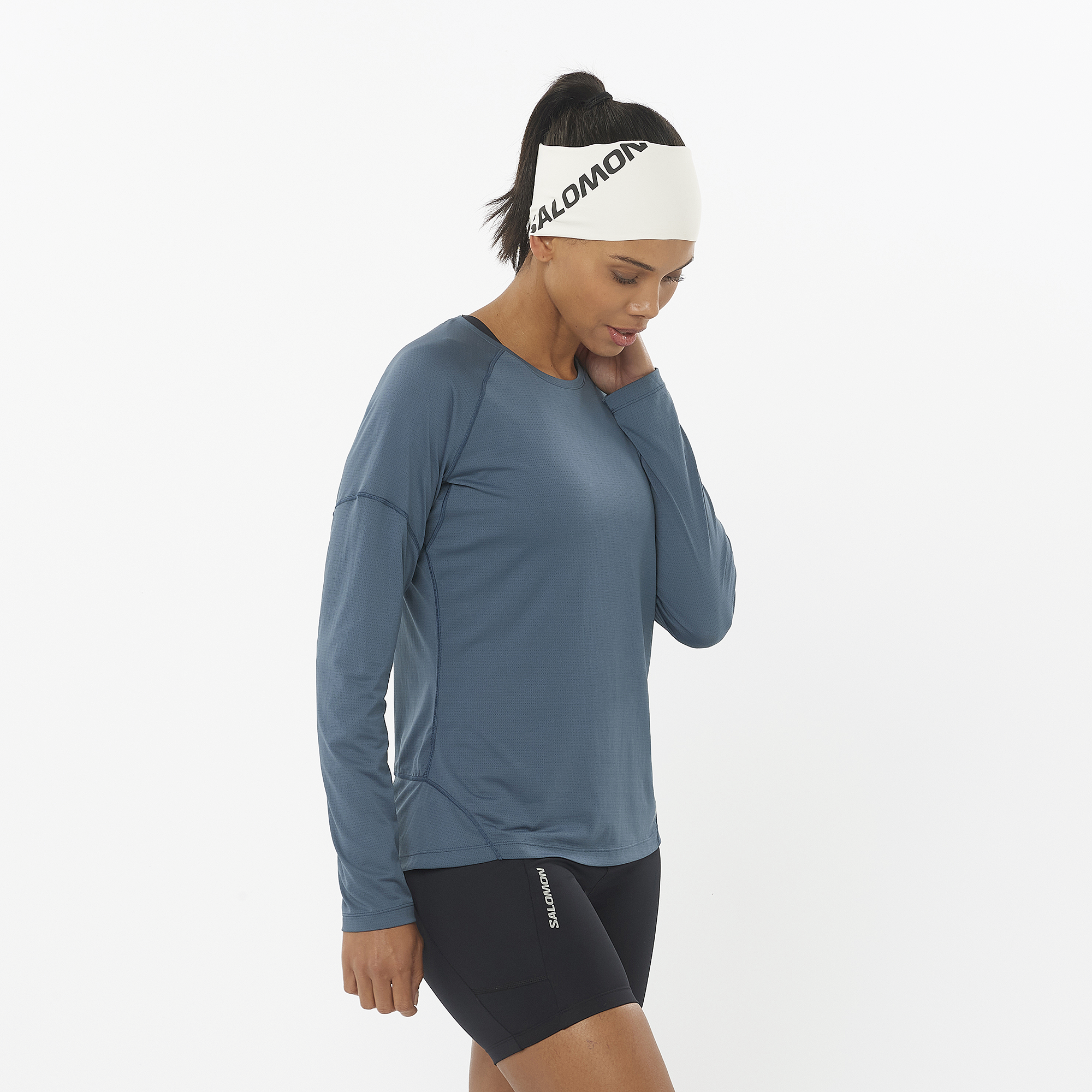 SALOMON - T-SHIRT CROSS RUN LS TEE - W