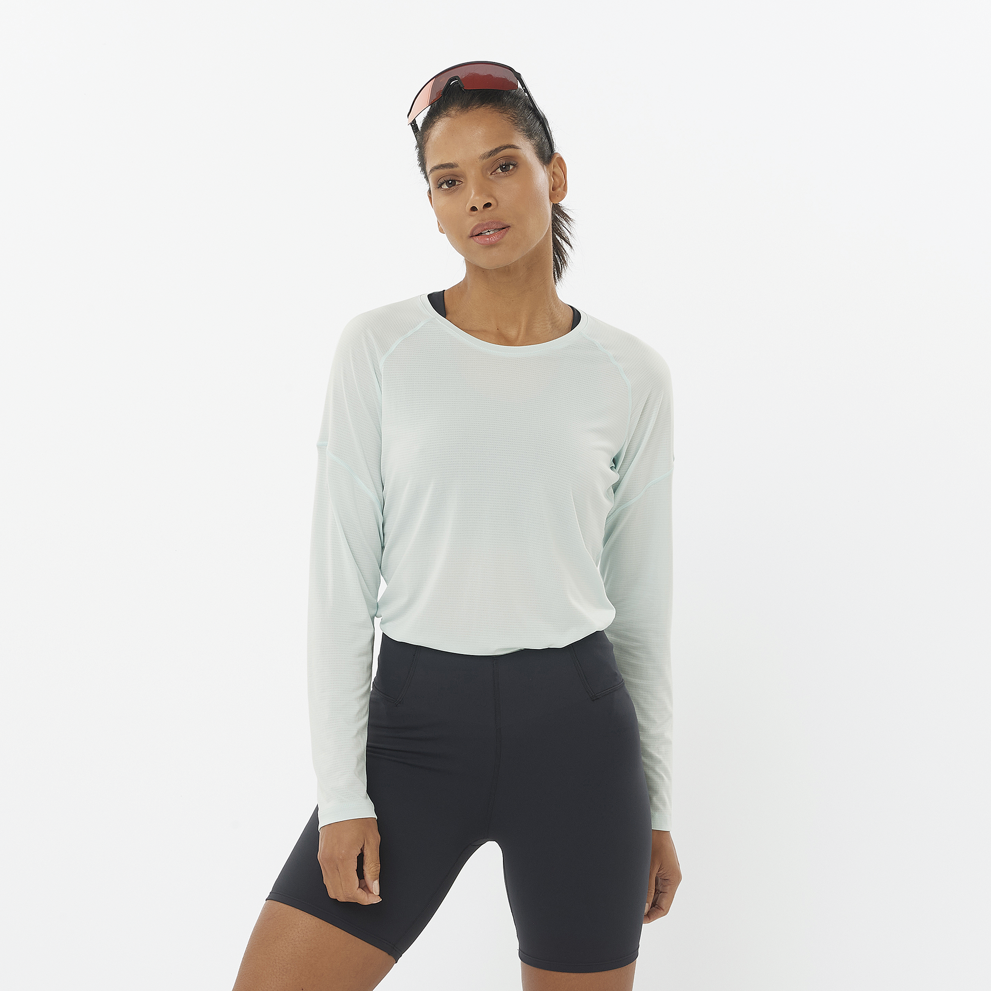 SALOMON - T-SHIRT CROSS RUN LS TEE - W
