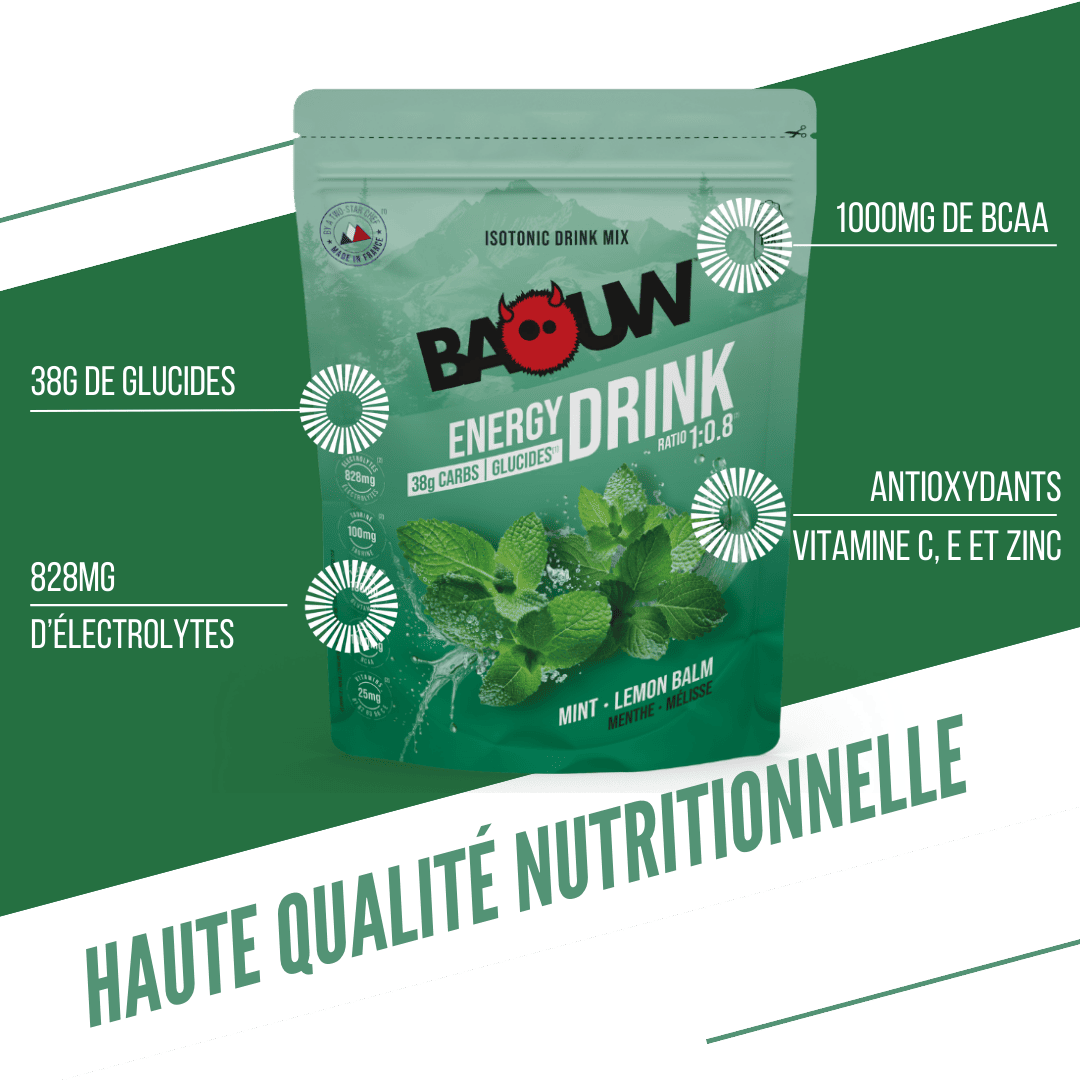 BAOUW - BOISSON ISOTONIQUE MENTHE / MELISSE