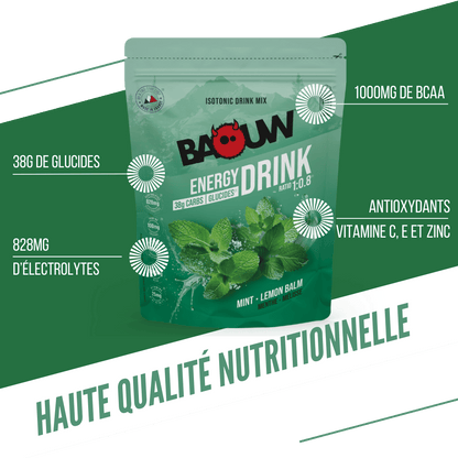 BAOUW - BOISSON ISOTONIQUE MENTHE / MELISSE