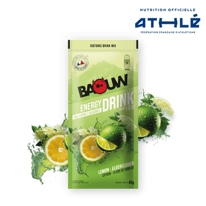 BAOUW - SACHET 45G BOISSON ISOTONIQUE CITRON / FLEUR DE SUREAU