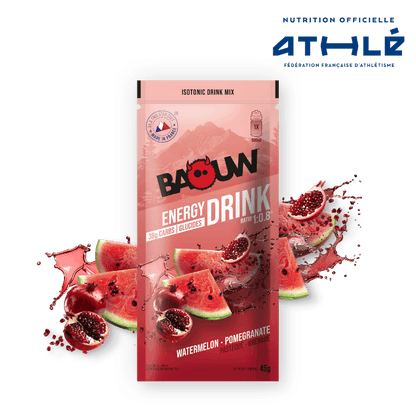BAOUW - SACHET 45G BOISSON ISOTONIQUE PASTÈQUE / GRENADE