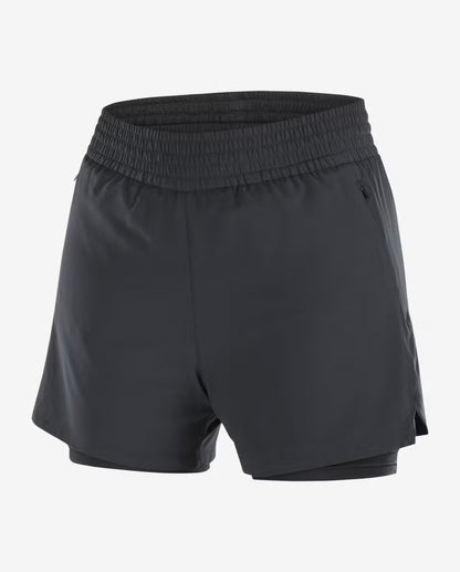 SALOMON - SHORT SHAKEOUT CORE 2IN1 SHORT 4 - WOMEN