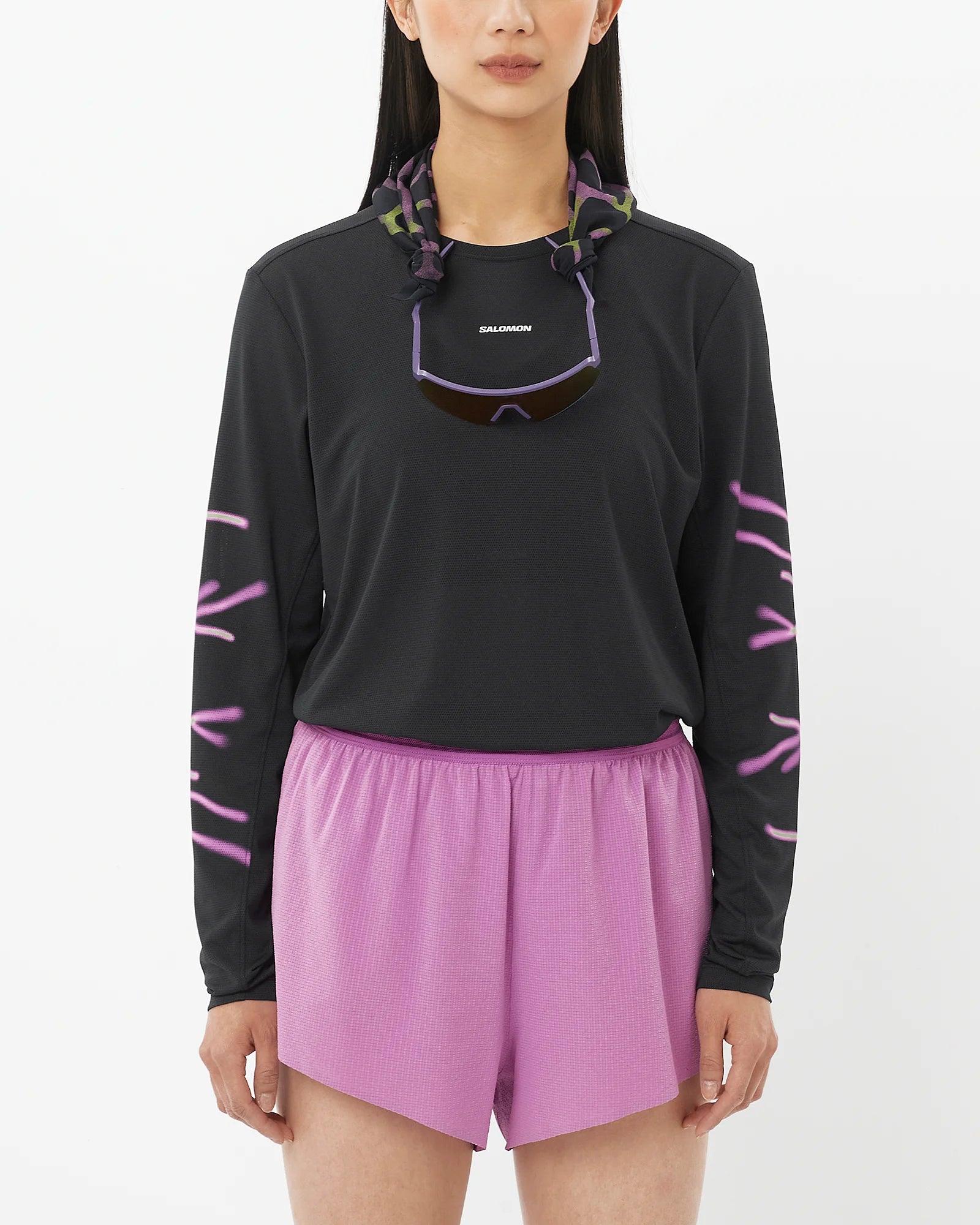 SALOMON - T-SHIRT MANCHES LONGUES SHKOUT CORE GFX - W