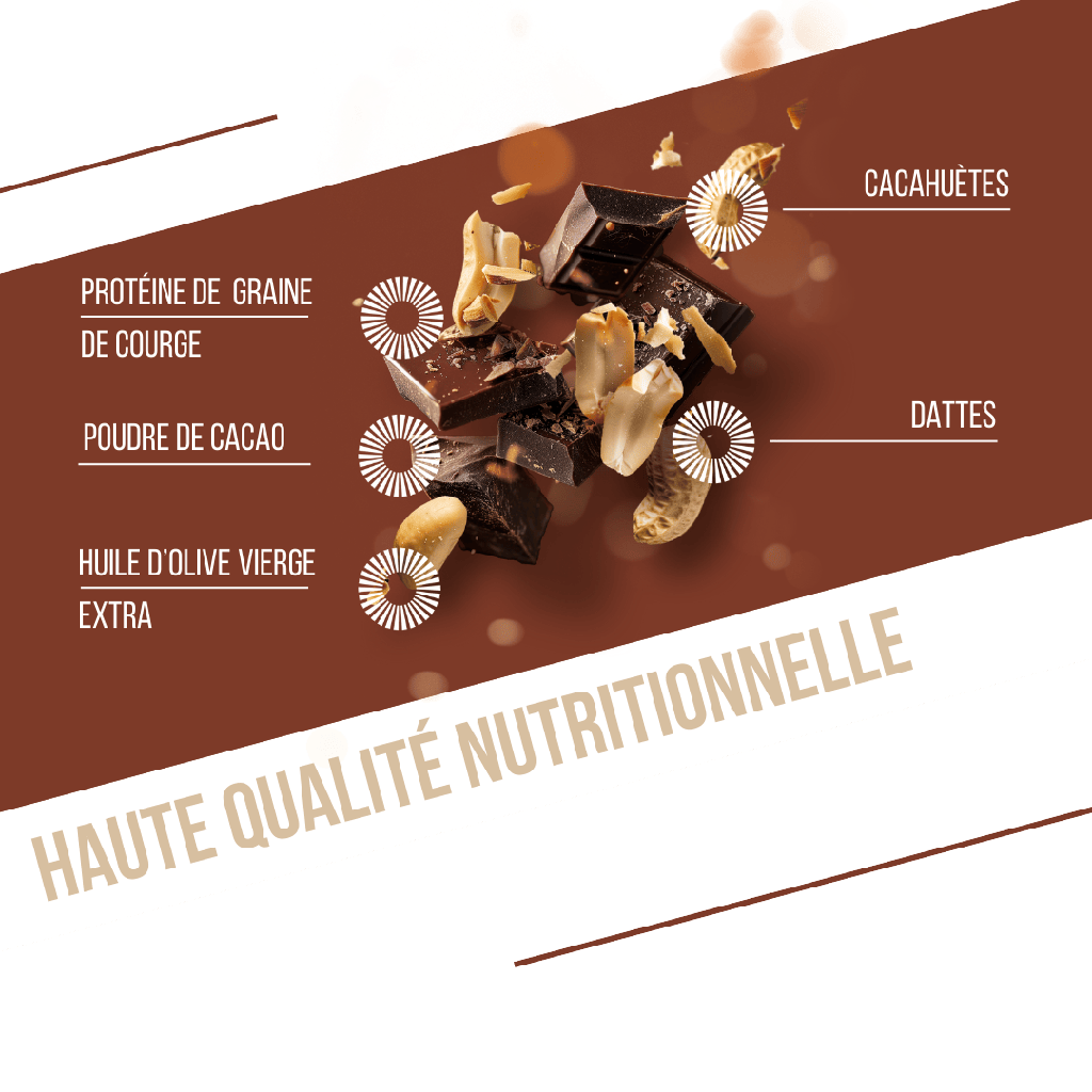 BAOUW - BARRE PROTEINÉES CHOCOLAT CACAHUETE