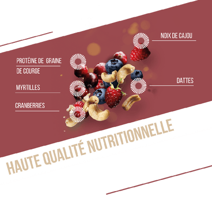 BAOUW - BARRE PROTÉINÉE FRUITS ROUGES CAJOU