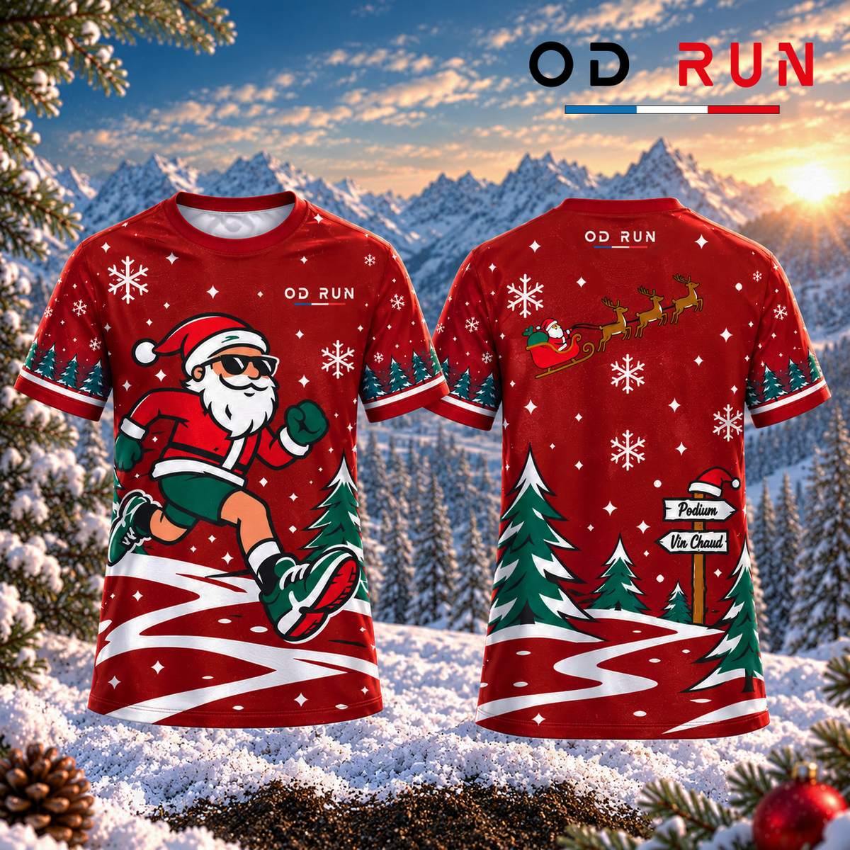 TEE-SHIRT TECHNIQUE DE NOËL - OD RUN