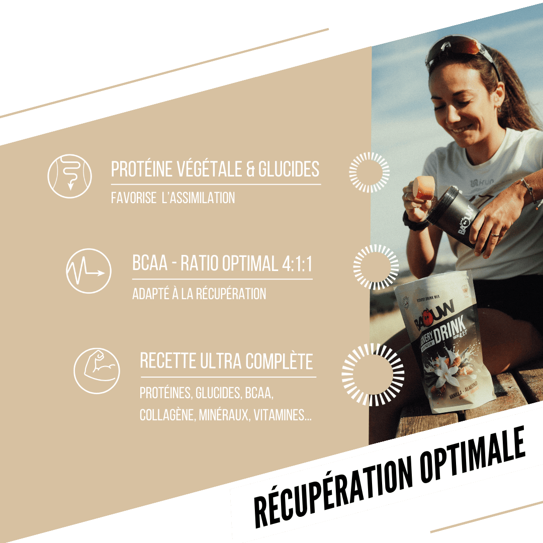 BAOUW - BOISSON DE RECUPÉRATION - VANILLE / AMANDE