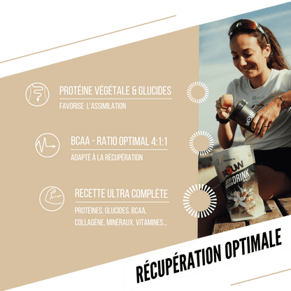 BAOUW - BOISSON DE RECUPÉRATION - VANILLE / AMANDE