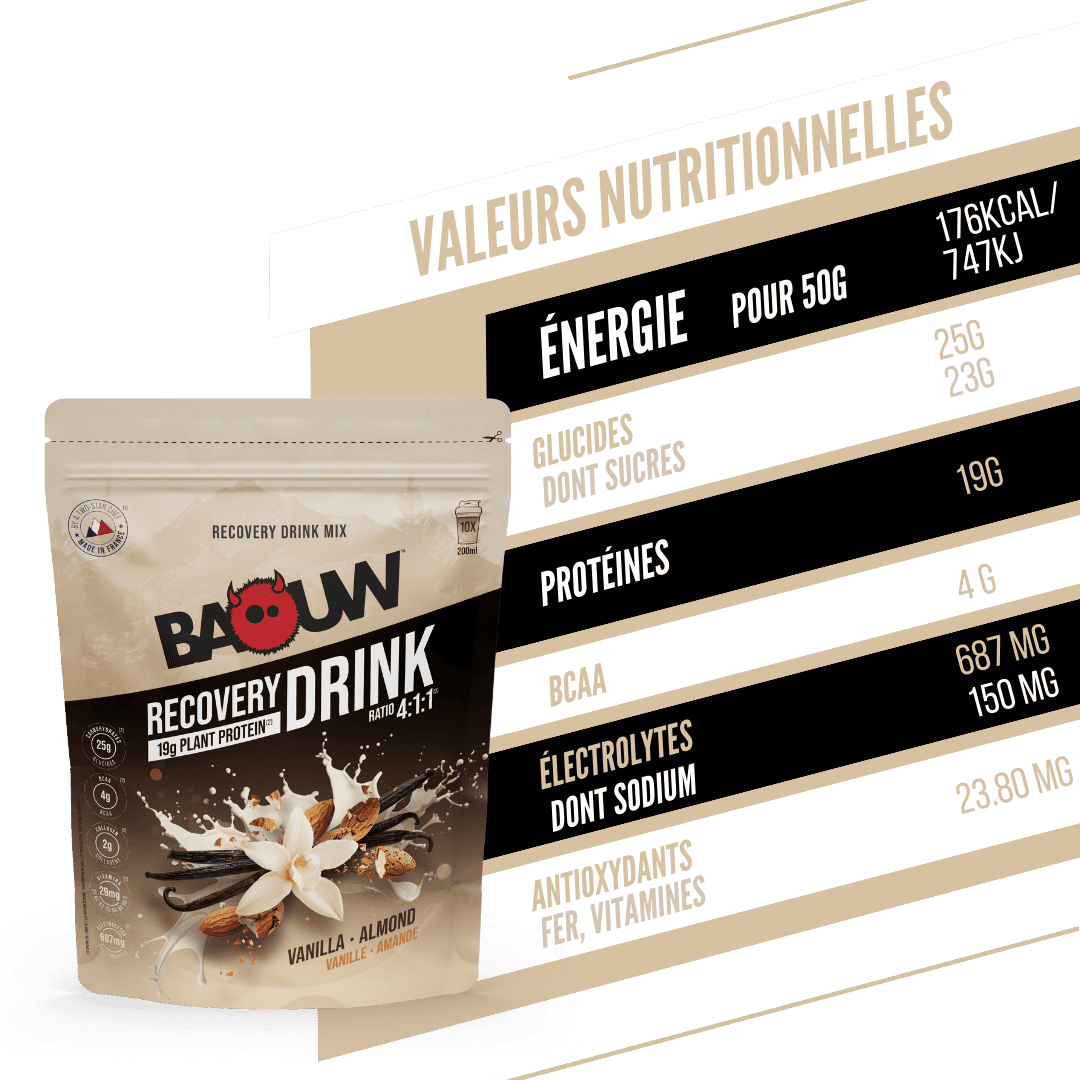 BAOUW - BOISSON DE RECUPÉRATION - VANILLE / AMANDE
