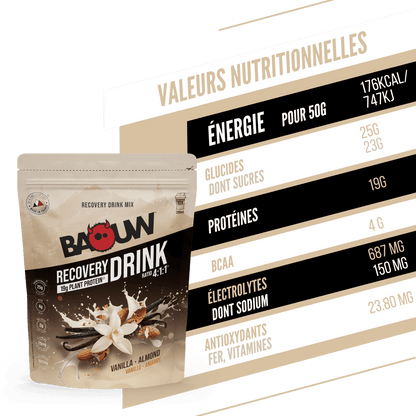 BAOUW - BOISSON DE RECUPÉRATION - VANILLE / AMANDE