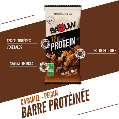 BAOUW - BARRE PROTEINÉE CARAMEL PÉCAN