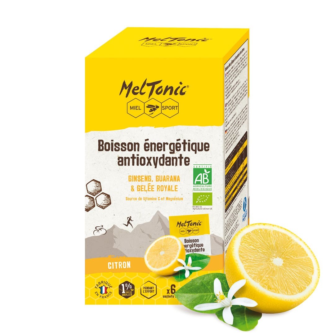 MELTONIC - SACHET X6 BOISSON ÉNERGÉTIQUE BIO ANTIOXYDANTE - CITRON