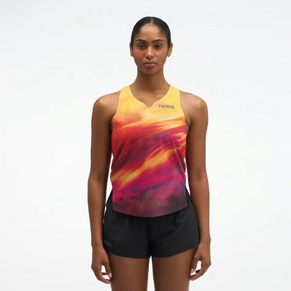 HOKA - RACE DAY SINGLET PRT - W