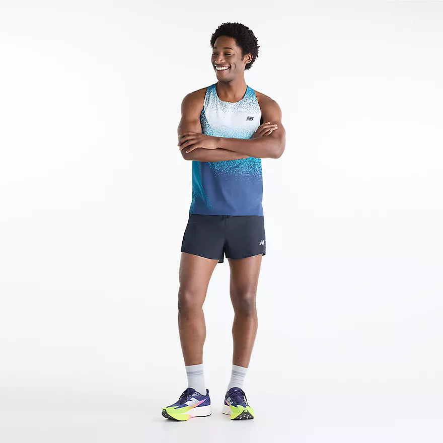 NEW BALANCE - DEBARDEUR RACE DAY ULTRA LIGHT PRINTED - MEN