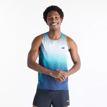 NEW BALANCE - DEBARDEUR RACE DAY ULTRA LIGHT PRINTED - MEN