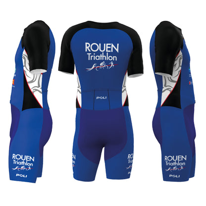 TRIFONCTION MANCHES COURTES HOMME - ROUEN TRIATHLON