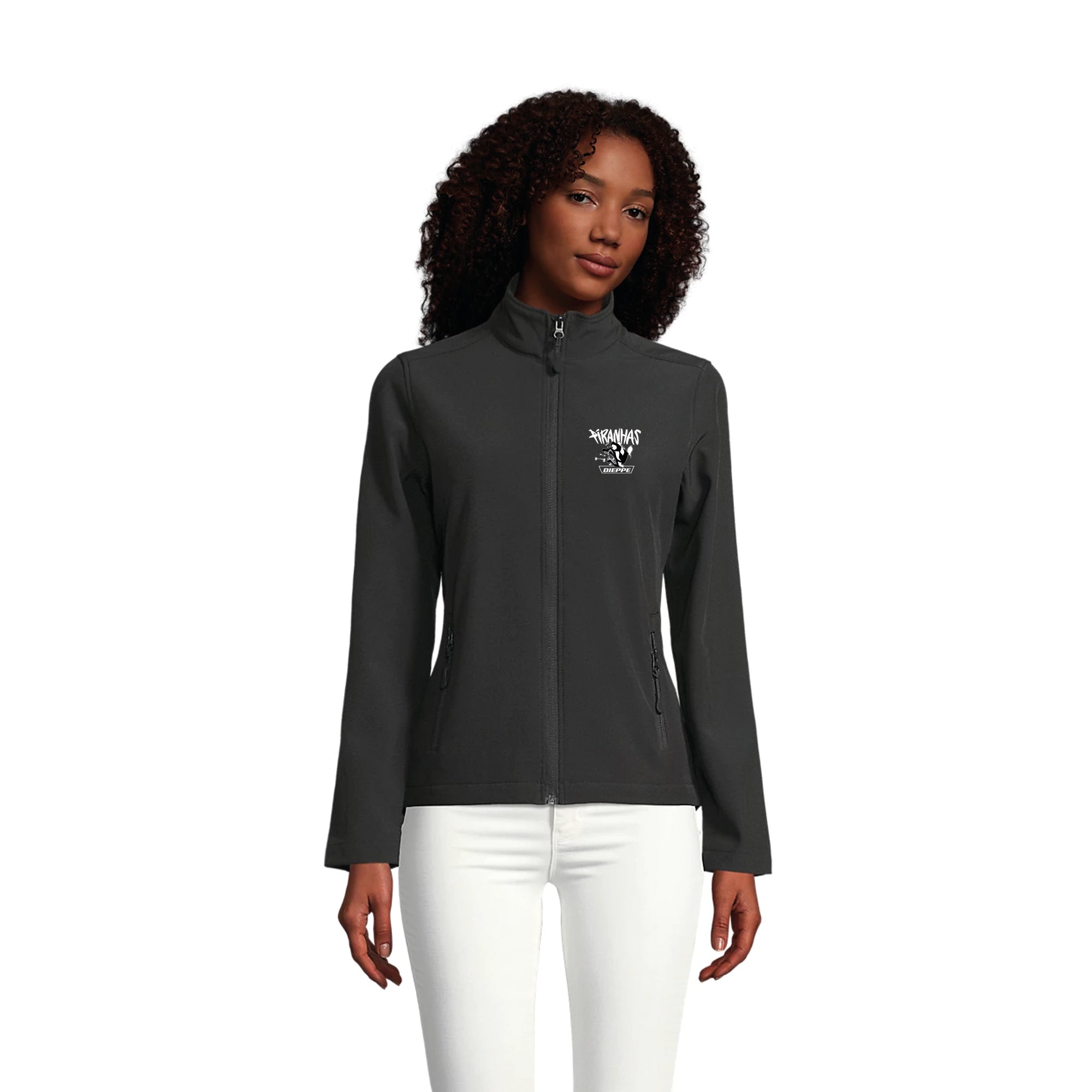 VESTE SOFTSHELL ZIPPÉE FEMME - PIRANHAS DIEPPE