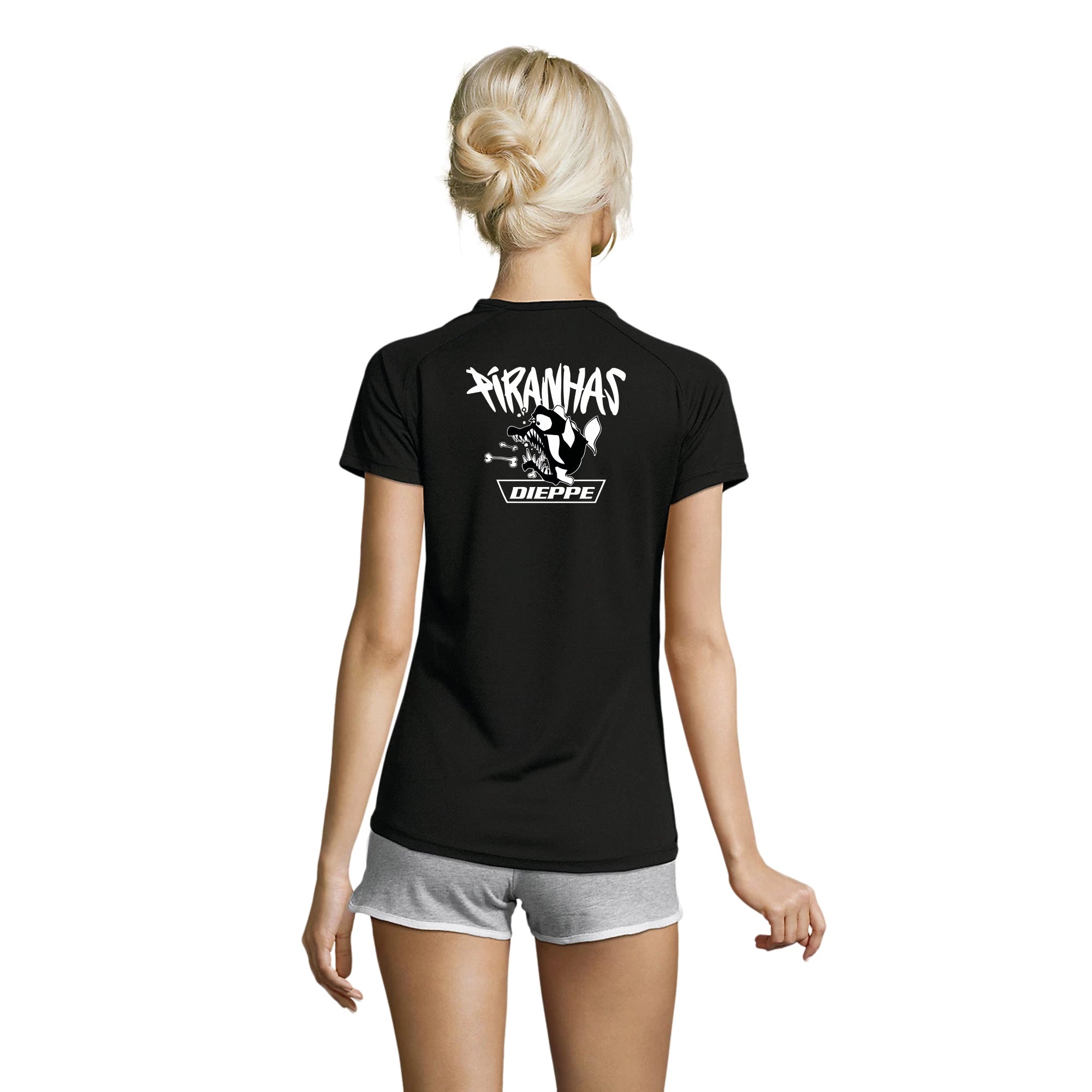 TEE-SHIRT SPORT FEMME - PIRANHAS DIEPPE
