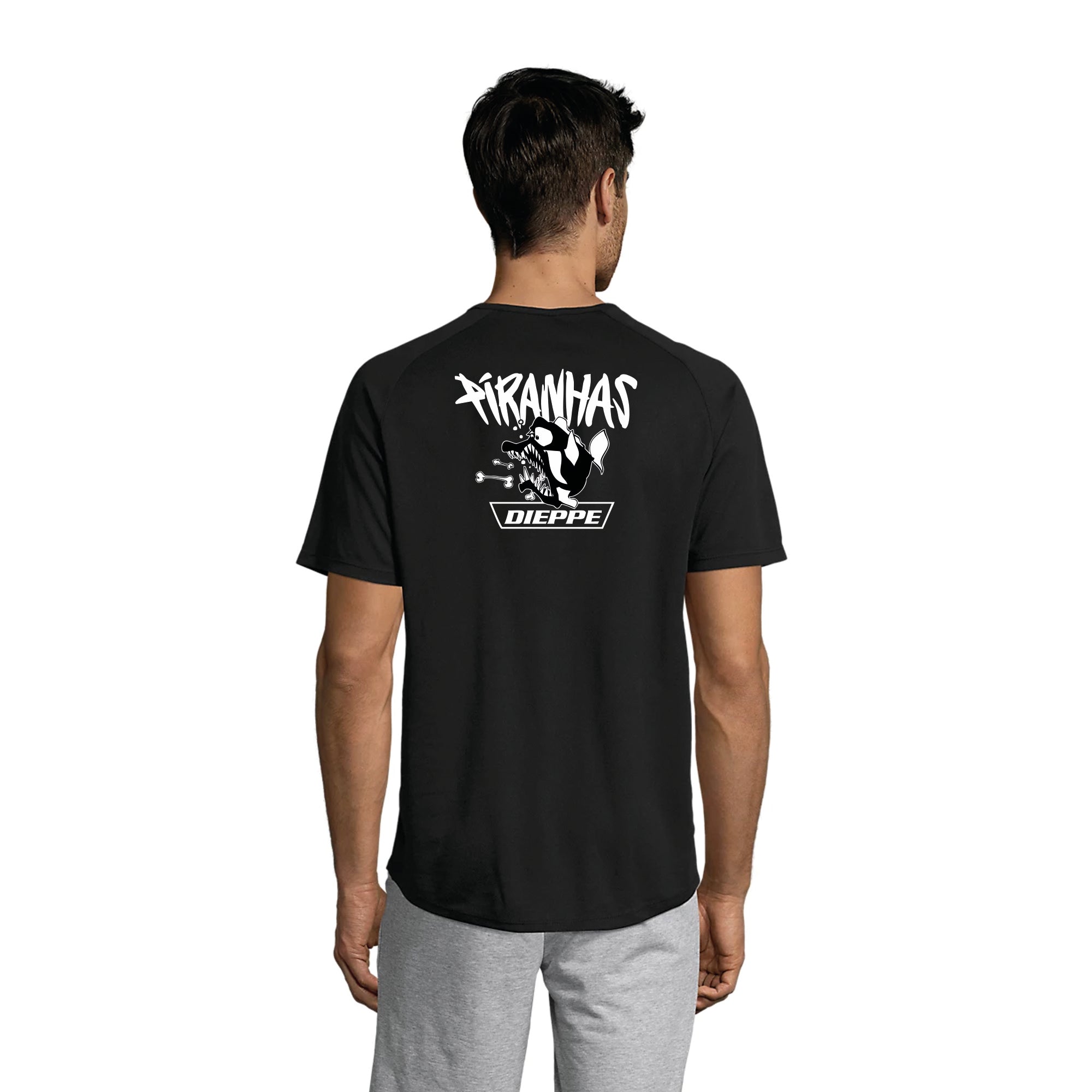 TEE-SHIRT SPORT HOMME - PIRANHAS DIEPPE