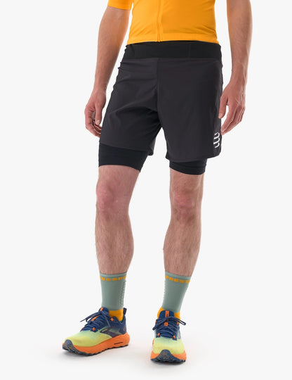 COMPRESSPORT - TRAIL RACING 2 en 1 SHORT - M