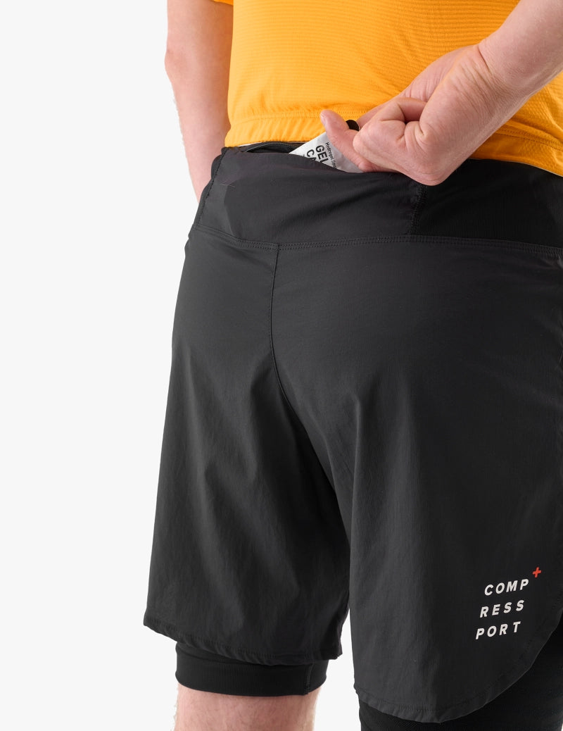 COMPRESSPORT - TRAIL RACING 2 en 1 SHORT - M