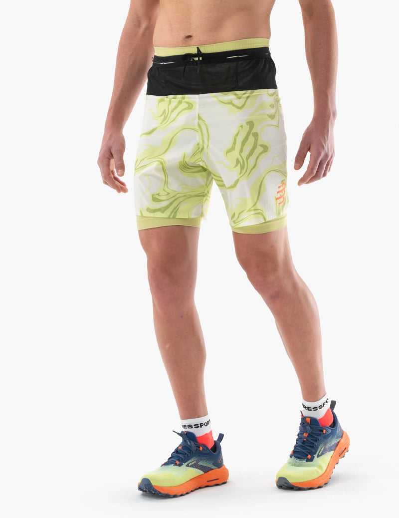 COMPRESSPORT - TRAIL RACING 2 en 1 SHORT - M